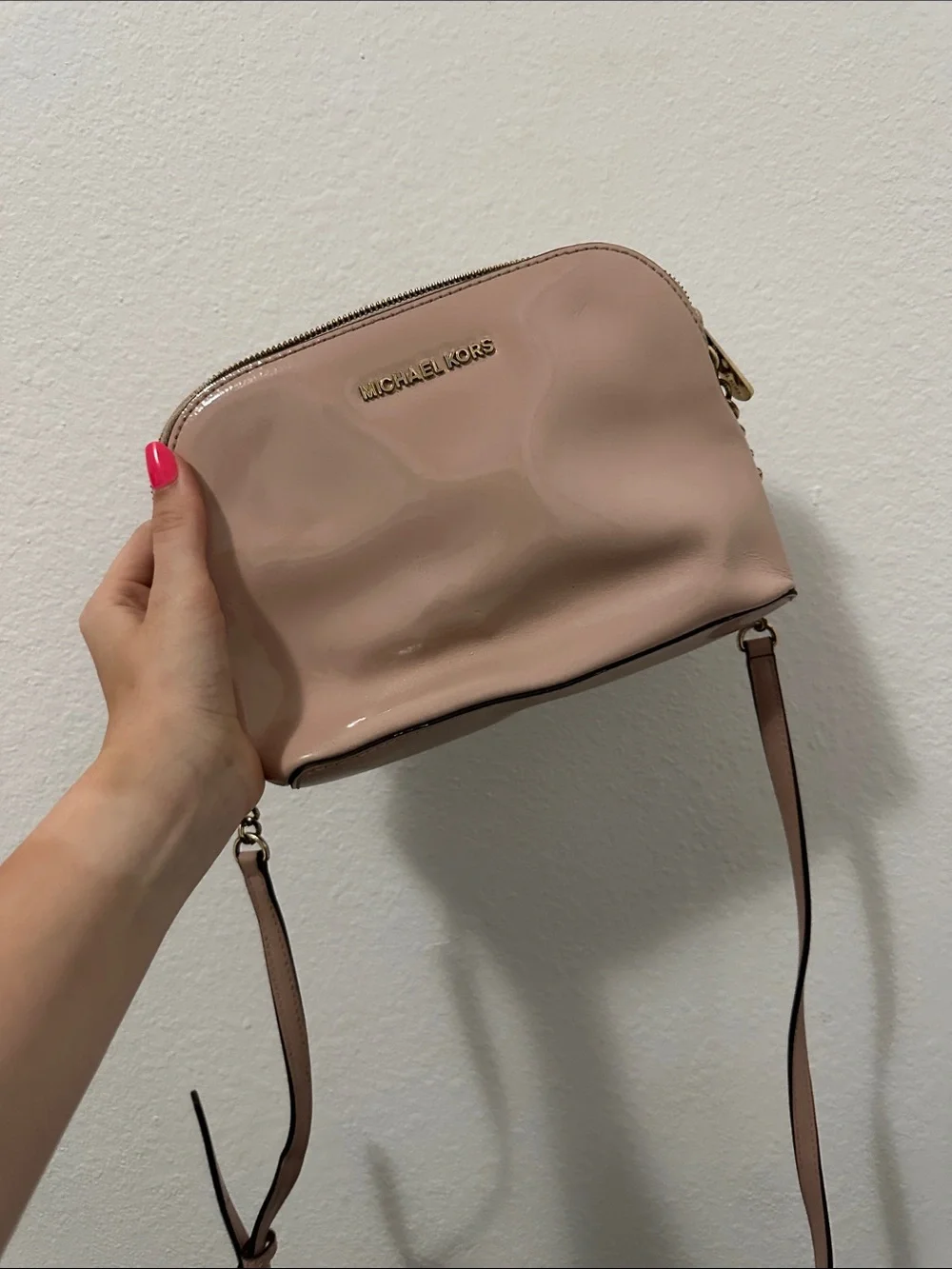 Pink Michael Kors Crossbody Purse